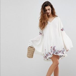 Free People Te Amo Flared Sleeve Mini Dress